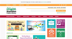 Desktop Screenshot of hamdenlibrary.org