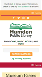 Mobile Screenshot of hamdenlibrary.org